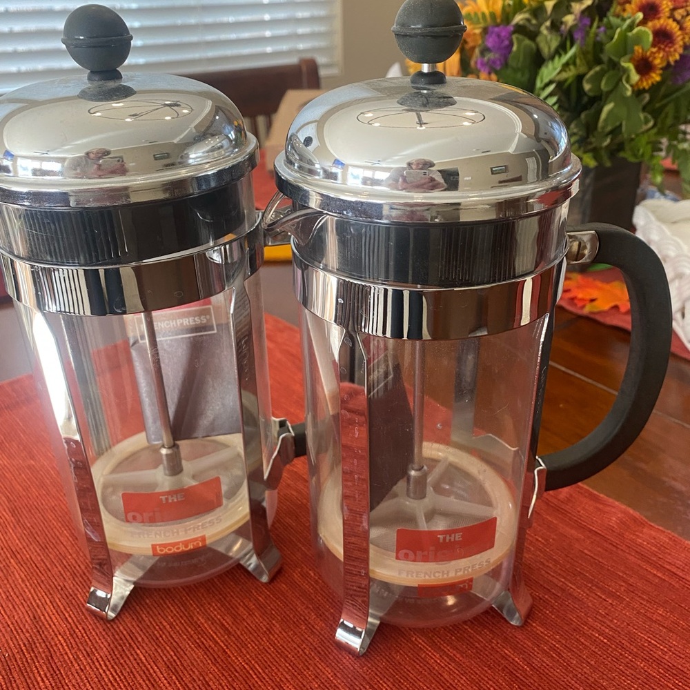 Bodum Chrome French Press Set of 2